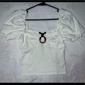 3/$15 White crop top